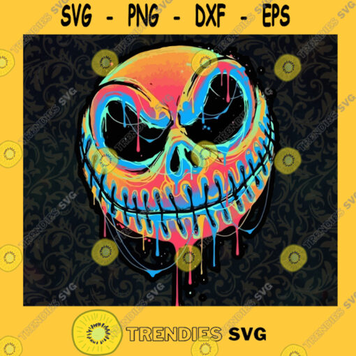 A Colorful Nightmare from Jack Skellington SVG Jack Skellington SVG Halloween Jack SVG