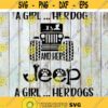 A Girl Her Dog And Her Jeep A Girl Her Dogs Svg Cricut file clipart Svg png eps dxf Design 541 .jpg
