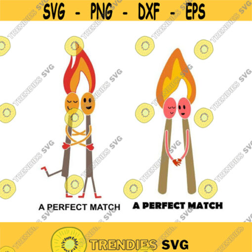 A Perfect Match Cuttable Design SVG PNG DXF eps Designs Cameo File Silhouette Design 1100