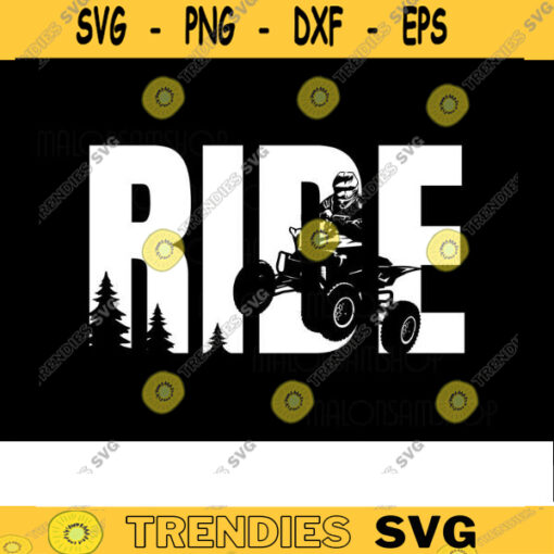 ATV SVG Ride atv svg quad svg 4 wheeler svg dxf png Design 206 copy