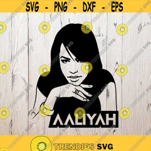 Aaliyah SVG Cutting Files RnB Digital Clip Art Aaliyah Portrait SVG Files for Cricut Celebrity silhouette Famous people Cricut. Design 30