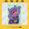 Acid Cat Svg Crazy Kitten Svg Gothic Cat Svg Devil Cat Svg Demon Kitten Svg
