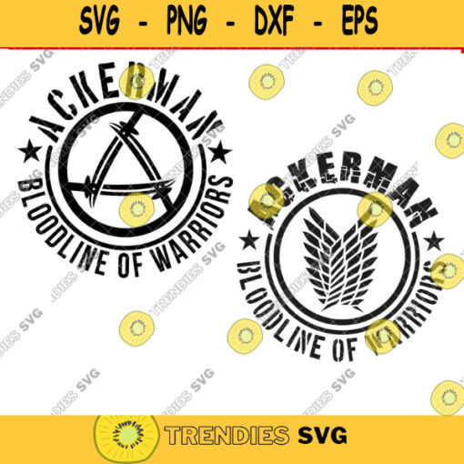 Ackerman Bloodline of Warriors SVG Circle style 2 Designs for Hoodie Sweatshirt Levi Ackerman fans attack on titan svg file for Cricut 339