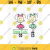 Adorable Ballerina Monogram Cuttable Design in SVG DXF PNG Ai Pdf Eps Design 45