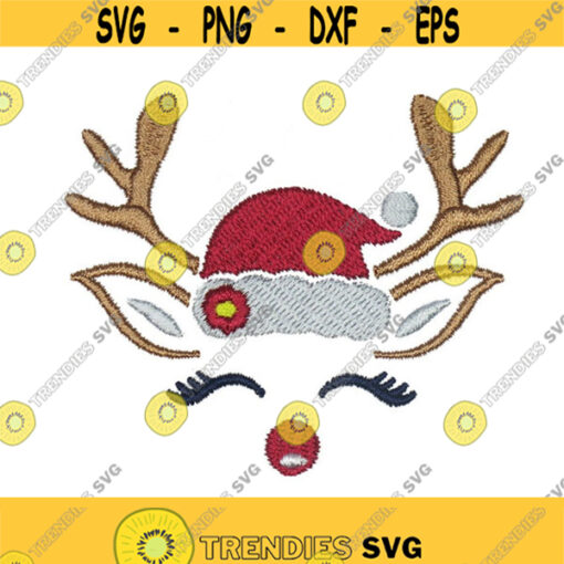 Adorable Reindeer Christmas design Machine Embroidery INSTANT DOWNLOAD pes dst Design 811