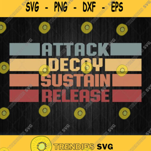 Adsr Synth Synthesizer Retro Music Svg