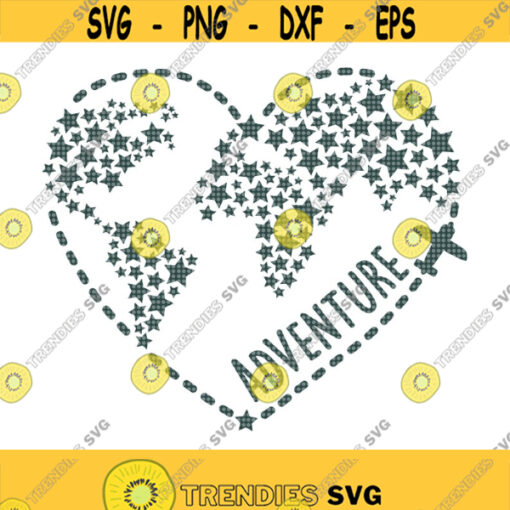 Adventure SVG Adventure Awaits Svg Adventure Heart Svg Travel Svg Globe Svg Love to Travel Svg Stars World Svg World Travel Svg Star Design 190