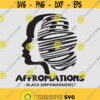 Affromations Affirmation Afro Black Empowerment Power Fist SVG PNG EPS File For Cricut Silhouette Cut Files Vector Digital File