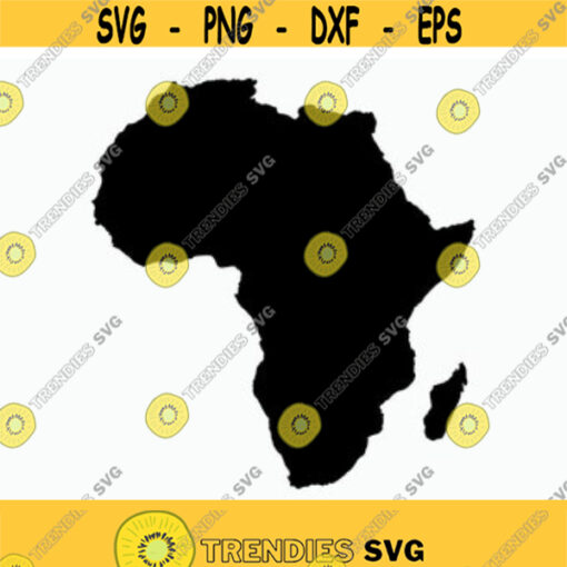 Africa SVG Africa Map Svg Clipart Cut File Cricut Silhouette Vector Dxf Design 128