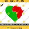 Africa SVG Love Africa Svg Africa Heart Svg Afro Svg Black Woman Africa Flag African American Svg Black History Month Svg Cut File Design 362