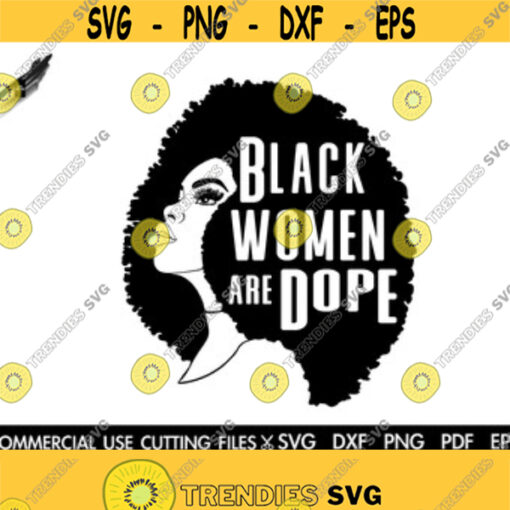 Africa Woman Silhouette SVG Afro Svg Black Woman Svg Black Queen Svg Afro Woman Svg Dope Svg African American Svg Cut File Design 79