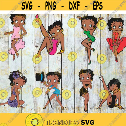 African Girl Clipart Cricut Girl Svg American Girl Svg Betty Svg Cricut File Svg Silhouette Cameo Bundle Design 505 .jpg