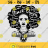 African Nubian Princess Melanin Black Queen Afro Hair Words SVG PNG EPS File For Cricut Silhouette Cut Files Vector Digital File