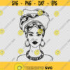 African Woman With Head Wrap Melanin Black Queen Afro Beauty SVG PNG EPS File For Cricut Silhouette Cut Files Vector Digital File
