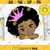 Afro Princess Svg Peekaboo Girl Svg Afro Puff Svg Little Afro Girl Svg Layered Cut file Svg Dxf Eps Png Design 855 .jpg