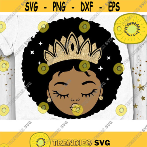 Afro Princess Svg Peekaboo Girl Svg Afro Puff Svg Little Melanin Princess Svg Layered Cut file Svg Dxf Eps Png Design 829 .jpg