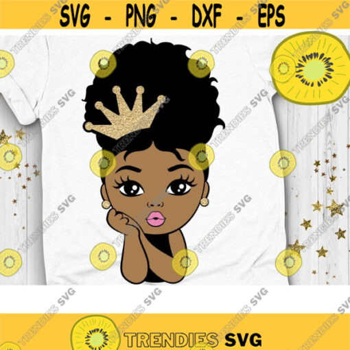 Afro Princess Svg Peekaboo Girl Svg Afro Puff Svg Summer Girl Svg Layered Cut file Svg Dxf Eps Png Design 1118 .jpg