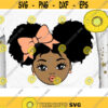 Afro Princess Svg Ribbon Girl Svg Peekaboo Girl Svg Afro Puff Svg Afro Ponytails Svg Layered Cut file Svg Dxf Eps Png Design 503 .jpg