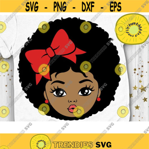 Afro Princess Svg Ribbon Girl Svg Peekaboo Girl Svg Afro Puff Svg Little Melanin Princess Svg Layered Cut file Svg Dxf Eps Png Design 623 .jpg