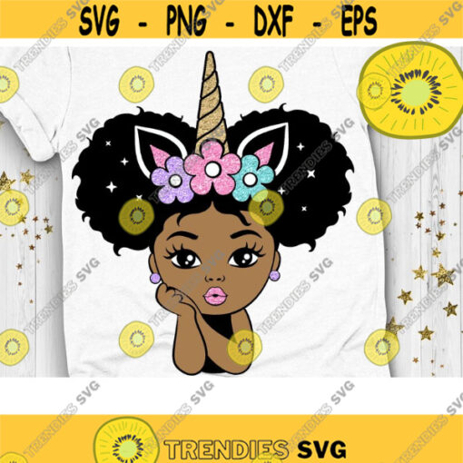 Afro Unicorn Svg Peekaboo Girl Svg Afro Puff Svg Unicorn Girl Svg Layered Cut file Svg Dxf Eps Png Design 1123 .jpg