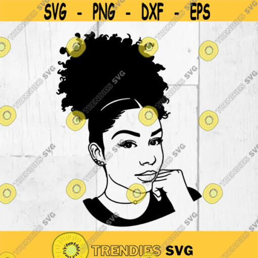 Afro Woman SVG Cutting Files 9 Afro Digital Clip Art Files for Cricut Black Woman SVG Afro Hair Messy Bun svg Afro Women Vector. Design 76