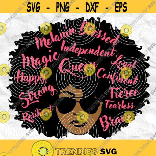 Afro girl Afro woman Afro lady Afro svg Strong woman svg Black woman Printable file Sublimation file File for print File for cuting Design 10