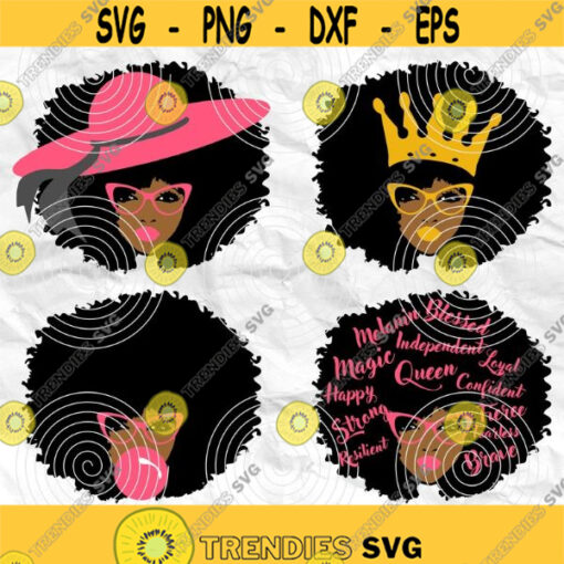 Afro girl Afro woman Afro lady Afro svg Strong woman svg Black woman Printable file Sublimation file File for print File for cuting Design 110