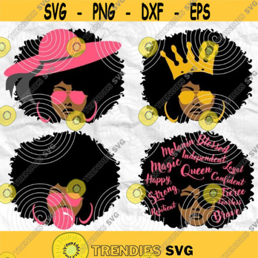 Afro girl Afro woman Afro lady Afro svg Strong woman svg Black woman Printable file Sublimation file File for print File for cuting Design 120
