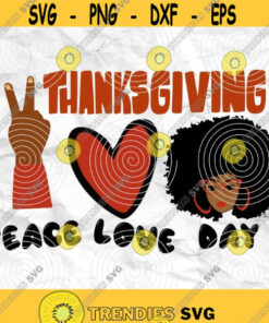 Afro girl Afro woman Afro lady Thanksgiving Day Thankful Fall SVG Printable file Sublimation file File for print File for cuting Design 153