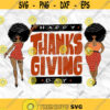 Afro girl Afro woman Afro lady Thanksgiving Day Thankful Fall SVG Printable file Sublimation file File for print File for cuting Design 158