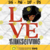 Afro girl Afro woman Afro lady Thanksgiving Day Thankful Fall SVG Printable file Sublimation file File for print File for cuting Design 160