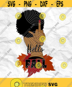 Afro girl Afro woman Curly Hair Afro hair Autumn design Fall SVG Printable file Sublimation file File for print File for cuting Design 298