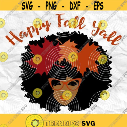 Afro girl Afro woman Curly Hair Afro hair Autumn design Fall SVG Printable file Sublimation file File for print File for cuting Design 300