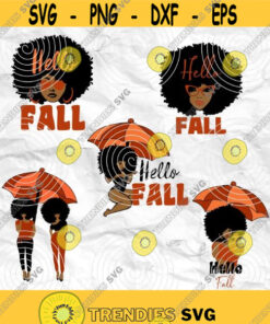 Afro Girl Afro Woman Curly Hair Afro Hair Autumn Design Fall Svg Printable File Sublimation File File For Print File For Cuting Design 81