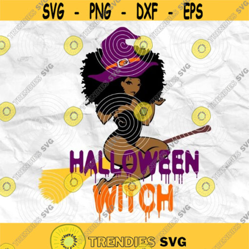 Afro girl Afro woman Curly Hair Halloween Witch Printable file Sublimation file File for print File for cuting Design 15