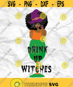 Afro girl Afro woman Curly Hair Halloween Witch Printable file Sublimation file File for print File for cuting Design 273
