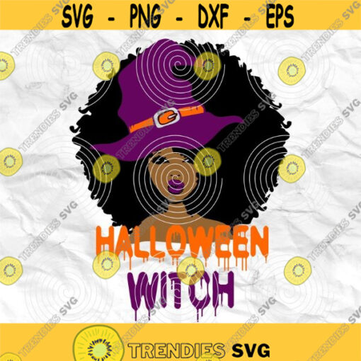 Afro girl Afro woman Curly Hair Halloween Witch Printable file Sublimation file File for print File for cuting Design 49