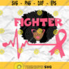 Afro girl Afro woman Curly Hair breast cancer pink cancer ribbon Printable file Sublimation file File for print File for cuting Design 113