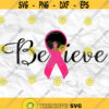 Afro girl Afro woman Curly Hair breast cancer pink cancer ribbon Printable file Sublimation file File for print File for cuting Design 203