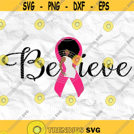 Afro girl Afro woman Curly Hair breast cancer pink cancer ribbon Printable file Sublimation file File for print File for cuting Design 212