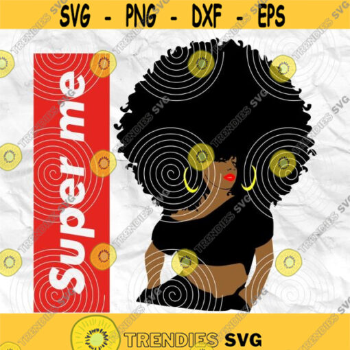 Afro girl Afro womanAfro lady Strong woman svg Black woman Printable file Sublimation file File for print File for cuting Design 111