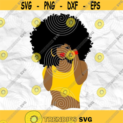 Afro girl Afro womanAfro lady Strong woman svg Black woman Printable file Sublimation file File for print File for cuting Design 283