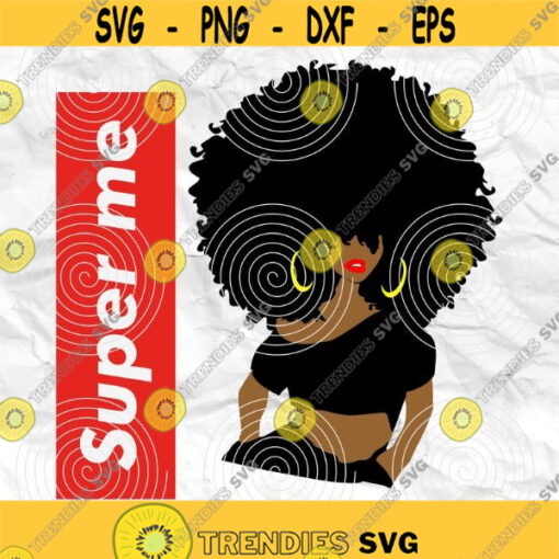 Afro girl Afro womanAfro lady Strong woman svg Black woman Printable file Sublimation file File for print File for cuting Design 47