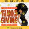 Afro girl Afro womanAfro lady Thanks giving Day Thankful Fall SVG Printable file Sublimation file File for print File for cuting Design 290