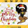 Afro woman Afro SVG Christmas SVG Merry Christmas SVG Christmas lady Printable file File for cuting Sublimation file File for print Design 324