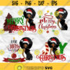 Afro woman Afro SVG Christmas SVG Merry Christmas SVG Christmas lady Printable file File for cuting Sublimation file File for print Design 333