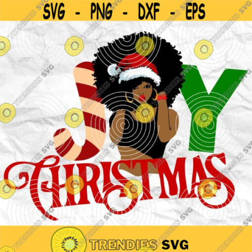 Afro woman Afro SVG Christmas SVG Merry Christmas SVG Christmas lady Printable file File for cuting Sublimation file File for print Design 341