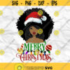 Afro woman Afro SVG Christmas SVG Merry Christmas SVG Christmas lady Printable file File for cuting Sublimation file File for print Design 345