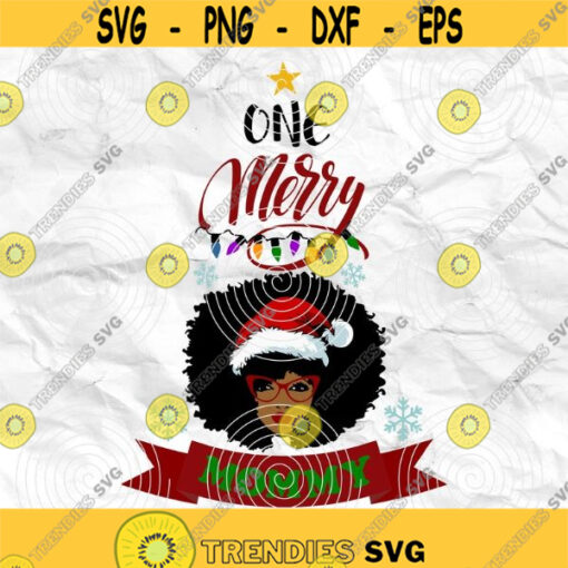Afro woman Afro SVG Christmas SVG Merry Christmas SVG Christmas lady Printable file File for cuting Sublimation file File for print Design 351