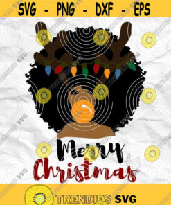 Afro woman Afro SVG Christmas SVG Merry Christmas SVG Christmas lady Printable file Sublimation file File for print File for cuting Design 25